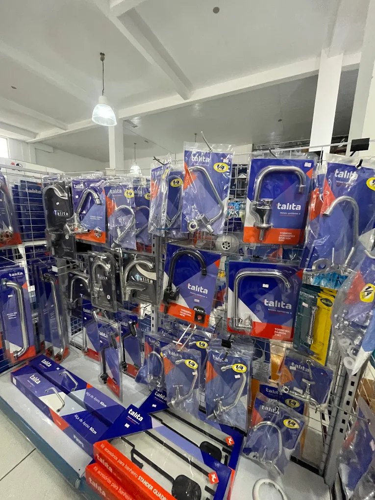 Expositor de torneiras e metais sanitários da marca Talita